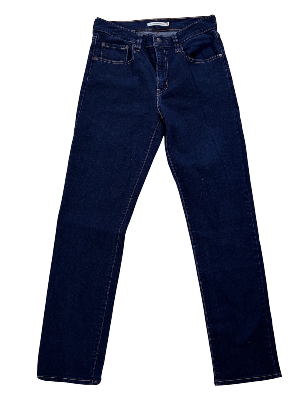 Levi's 724 Jeans High Rise Straight Dark Blue  Wash Denim Size 30 (30.5” Inseam)